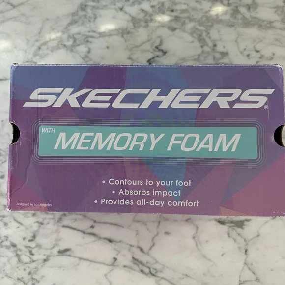 Skechers Taupe Rhinestone Slip-On Sneakers Women’s Memory Foam Size 9.5 - Picture 3 of 11